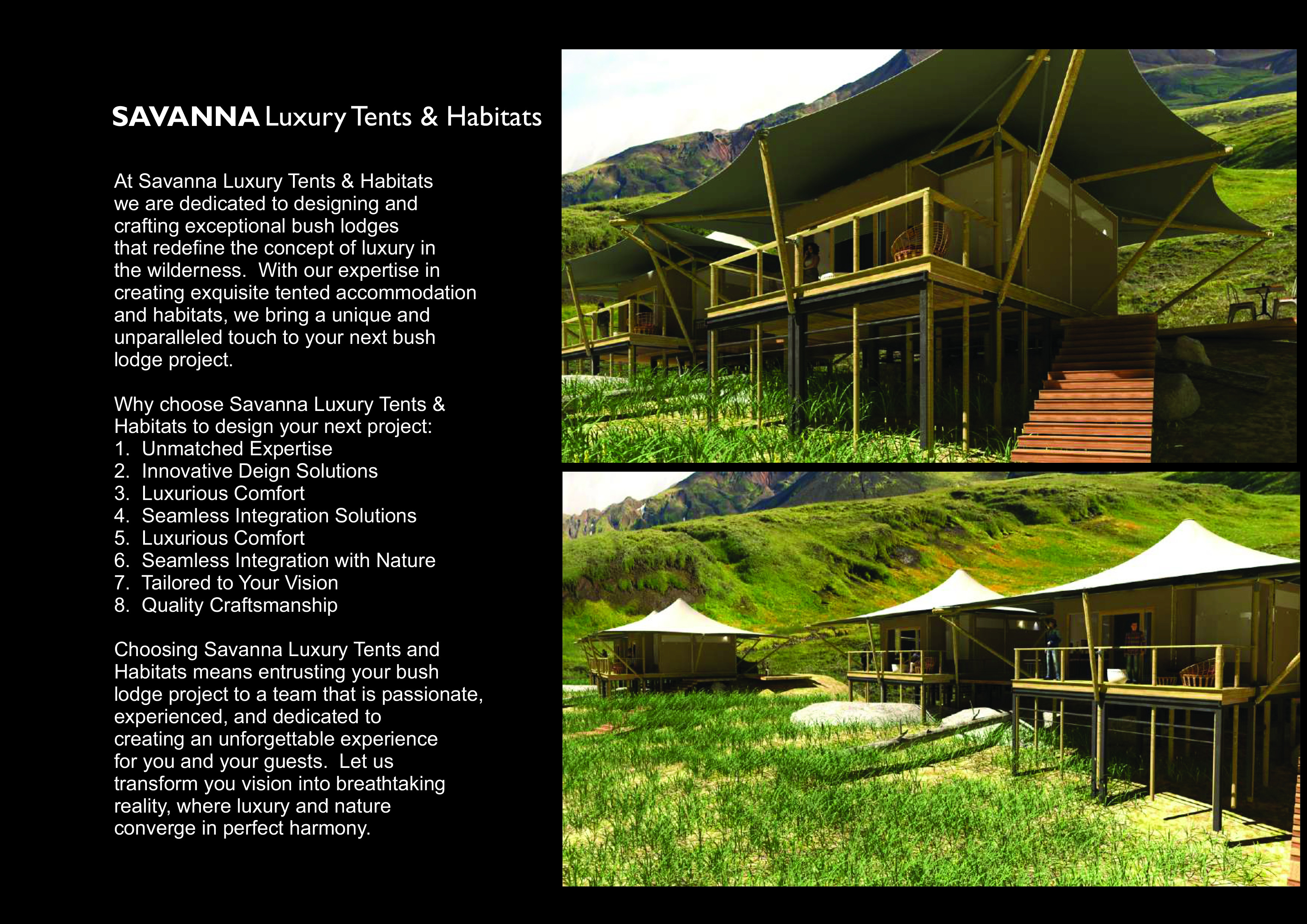 Savanna Luxury Tents & Habitats Catalogue 052023 01.cdr